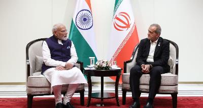 President Pezeshkian Meets Indian Prime Minister on Sidelines of SCO Summit in Bishkek